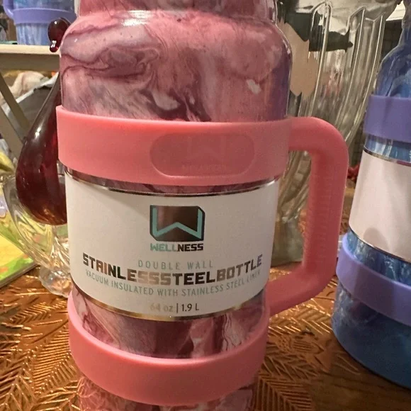 🌶️👑 1 WELLNESS TUMBLER 64 oz STAINLESS STEEL